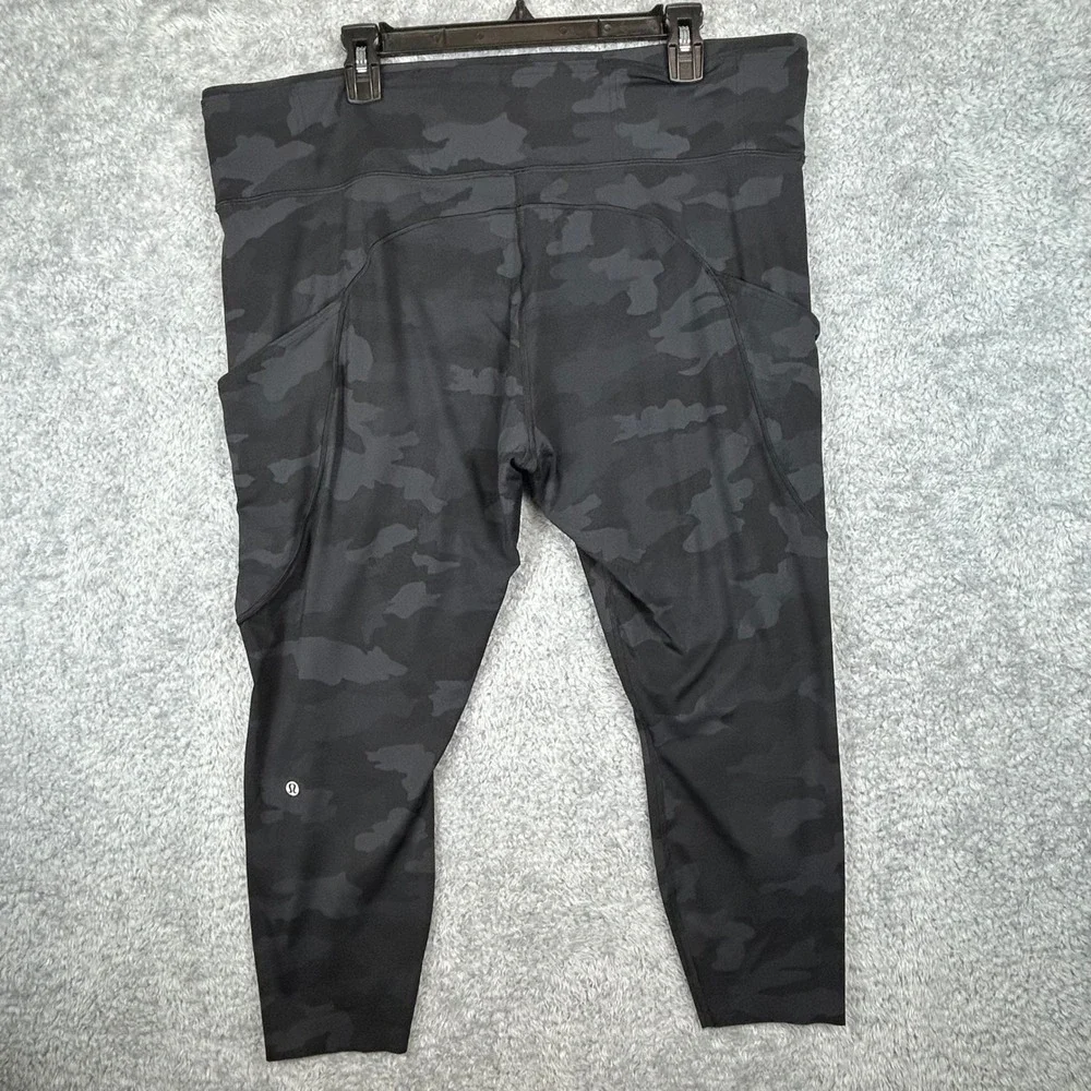 Lululemon Align High-Rise Tight 25 Camo‎ Deep Coal Size 20 Pockets